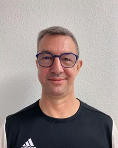 Christophe Dumergue, trésorier du club de badminton Le Volant de l'Esquirot de Sainte-Hélène