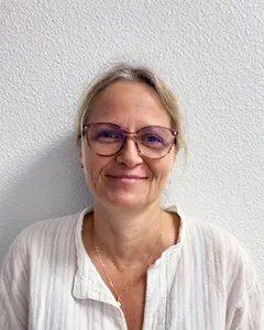 Sandrine Dumergue, présidente du club de badminton Le Volant de l'Esquirot de Sainte-Hélène